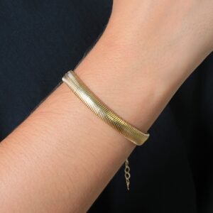 Pulseira salamandra banhado em ouro 18k